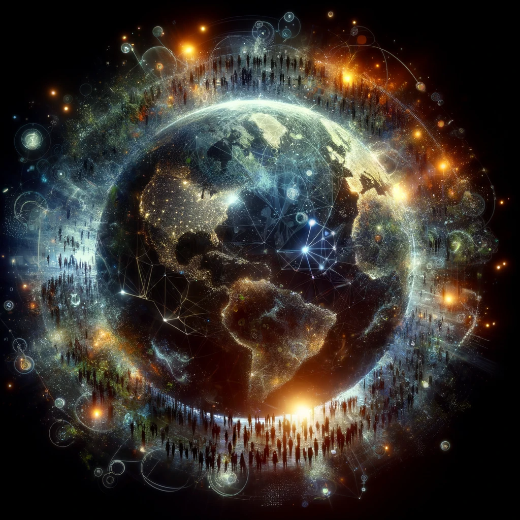 Rappresentazione astratta della comunità globale